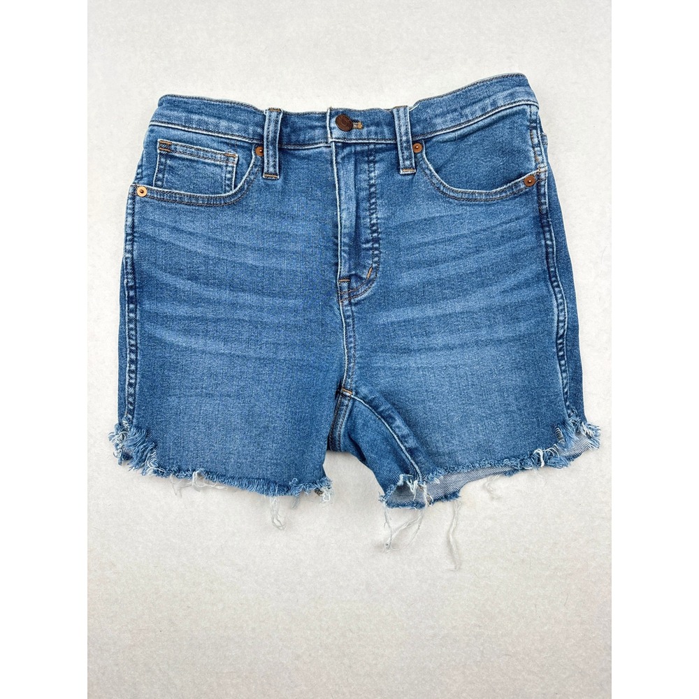Madewell Cutoff Denim Shorts Womens 26 High Rise‎ Raw Hem Casual